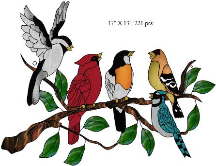 free+stained+glass+patterns+for+kids | Song Birds Lightcatcher" 17" X 13"tall 221 pcs Free Stained Glass Patterns, Stained Glass Cookies, Stained Glass Patterns Free, Song Birds, Art Glass Jewelry, Stained Glass Birds, Hummingbird Feeder, Glass Art Projects, Stained Glass Suncatchers