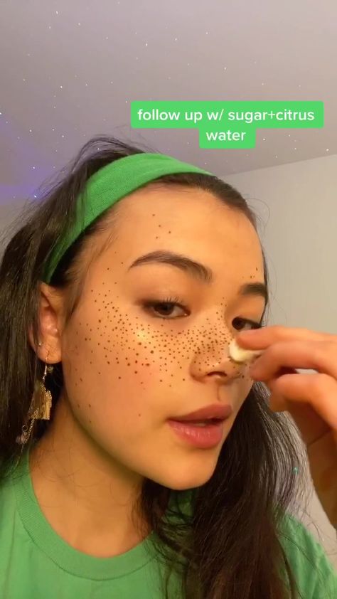 aaashleyk (@urmomaaashleyk) has created a short video on TikTok with music Sunny. | I was so nervous bc they WERE BRIGHT ORANGE yesterday but now they turned brown omfg #freckles #vibes #diy 😤 | the next day!! | henna freckles <3 | i got mine @walmart | ... How To Get Freckles Naturally, Freckles With Henna, How To Make Freckles, Diy Freckles, How To Get Freckles, Henna Freckles, Tattooed Freckles, Freckles Makeup, 9th Grade