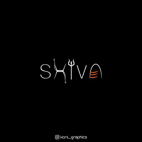 SHIVA word Typography on Behance Shiva Profile Pic, Shiva Name Logo, Shiva Logo Design, Shiv Logo, Shiva Logo, Lord Shiva Aesthetic, Lord Shiva Quotes, Black Background Quotes, Word Typography