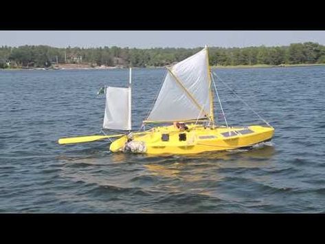 Yrvind implements test sailings with his boat Yrvind.com in Stockholm archipelago. From CNN   When faced with the most ferocious wav... Stockholm Archipelago, Small Yachts, Sea Stories, Living On A Boat, Small Sailboats, Bigger Boat, Canal Boat, Sea Kayaking, Rain Water Collection