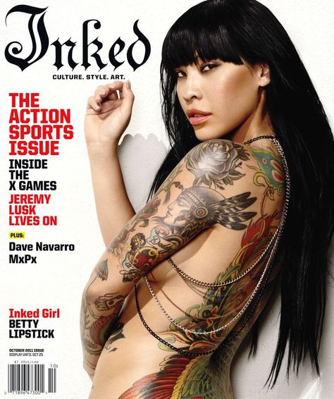 Inked magazine covers pop culture and music for people that enjoy Tattoo art or have Tattoo designs on their bodies. Each issue has interviews with popular celebrities and the tattoo artists who decorate their bodies. There are tons of photos to inspire your next work of body art. Key Tattoos, Watercolor Tattoo Flower, Tattoo Magazine, Duff Mckagan, Tattoed Women, Magazine Pictures, Inked Magazine, Tattoo Magazines, Amber Rose