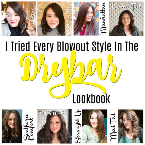 Dry Bar Old Fashioned Hair, Dry Bar Hairstyles Perfect Blowout, Dry Bar Hairstyles, Drybar Hairstyles, Blow Dry Bar Hairstyles, Bar Hairstyles, Diy Dry Bar, Dry Bar Hair, Dry Bar Blowout