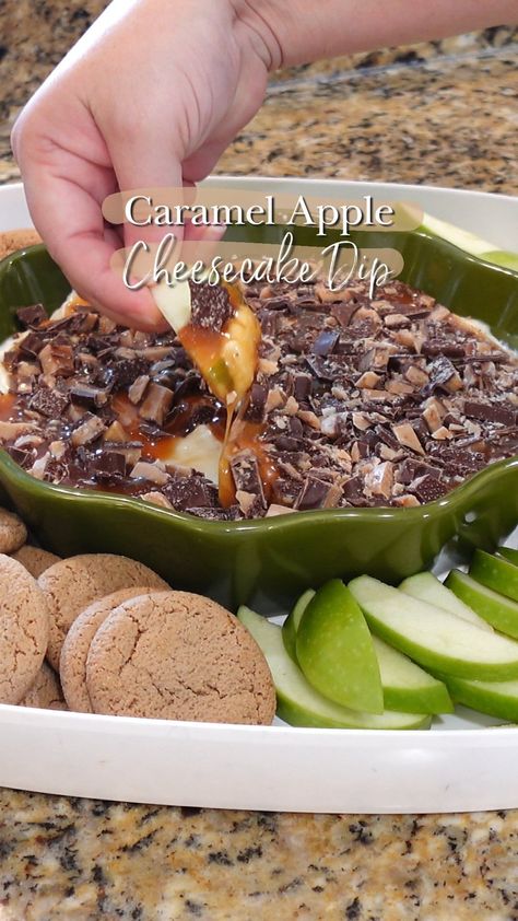 Makes a great sweet appetizer or easy dessert! 🍏🍂 Carmel Apple Cheesecake Dip 1 8oz block Cream Cheese, softened 1/3 cup Sugar 1 12oz.… | Instagram Apple Cheesecake Dip, Caramel Apple Cheesecake Dip, Dip Cream Cheese, Heath Toffee, Sweet Appetizer, Caramel Apple Dip, Heath Bars, Caramel Apple Cheesecake, Apple Cheesecake