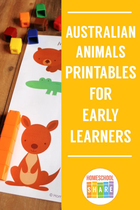 Australian Animals Activities, Australian Animals Preschool, Zoo Printables, Homeschool Preschool Curriculum Free, Australian Activities, Preschool Curriculum Free, Homeschool Preschool Curriculum, Animal Printables, Preschool Homeschool