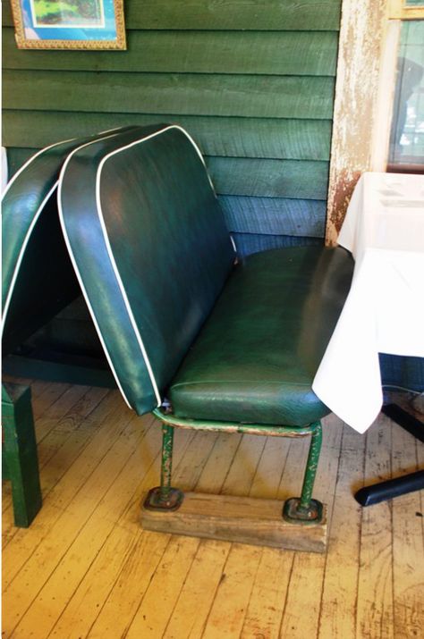 School bus seats provide seating for booths in the front dining area...maybe we could make porch benches School Bus Seats Ideas, School Bus Seats Repurposed, Bus Seats Repurposed, Porch Benches, Bus Seat, Tailgate Bench, Stool Makeover, Converted School Bus, Industrial Pipe Furniture