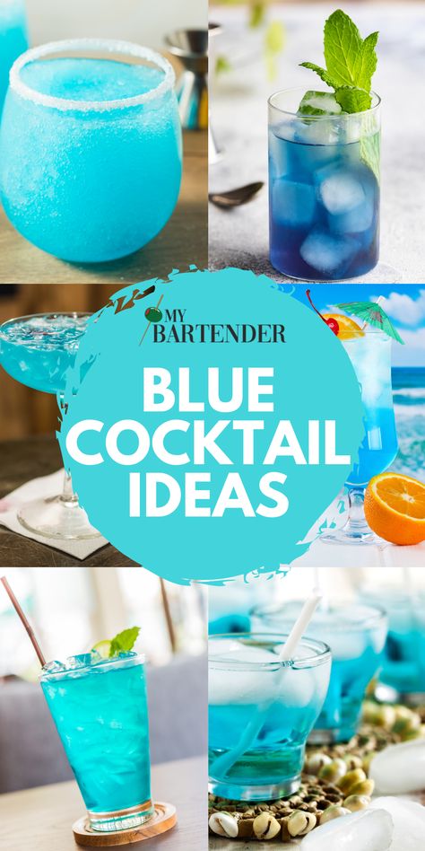 Tiffany Blue Cocktail Drink Recipes, Something Blue Signature Drink, Blue Big Batch Cocktail, Light Blue Alcoholic Drink, Light Blue Drinks Alcohol, Blue Bridal Shower Drinks, Blue Liquor Drinks, Big Batch Blue Cocktails, Tiffany Blue Drinks Cocktails