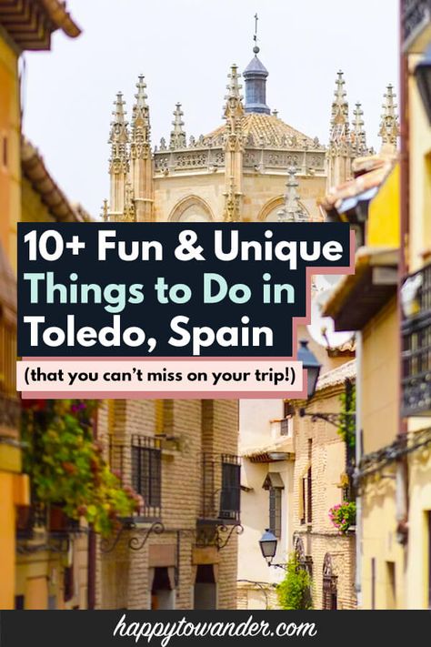 Things To Do In Toledo Spain, Spain Bucket List, Living In Spain, Spain Road Trip, Europe 2024, Toledo Spain, Traveling Tips, Roman Baths, American Living