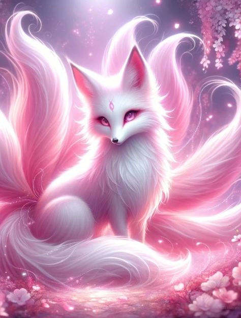 Ewolucje Eevee, Lakaran Fesyen, Fox Artwork, Mythical Creatures Fantasy, Mystical Animals, Spirit Animal Art, Animal Portraits Art, Mythical Animal, Cute Animal Clipart