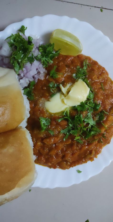 Pav Bhaji Snapchat Story, Pav Bhaji Snap, Pav Bhaji Photography, Nasta Pic, Indian Food Photography, Food Snap, Indian Diet, Pav Bhaji, Foodie Instagram