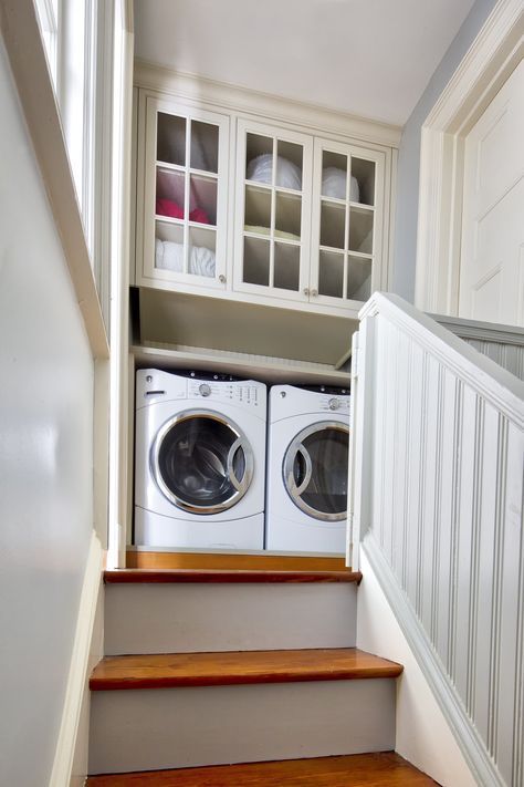 Neoclassical Home, Princeton, NJ Flipper Door, Laundry In Kitchen, Neoclassical Home, Traditional Laundry Room, Laundry Room/mudroom, Laundry Nook, Doors Design, Historic Renovation, Laundry Design