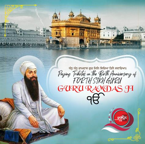 Let's celebrate the beautiful occasion of Shri Guru Ram Das Ji’s birthday, Seeking His blessings for a positive, hopeful and inspiring future! #GuruRamDasJi #parkashpurab #sikhguru #gurpurab2023 Guru Ramdas Ji Parkash Purab, Guru Ram Das Ji, Guru Ramdas Ji, Guru Ram Das, Guru Arjan, Harmandir Sahib, Sikh Quotes, Banner Background Hd, Golden Temple