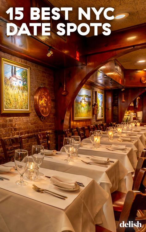 Nyc Date, Romantic Drinks, Date Spots, Nyc Spots, Manhattan Restaurants, Romantic Restaurants, Travel Drinks, Romantic Date Night Ideas, New York City Vacation