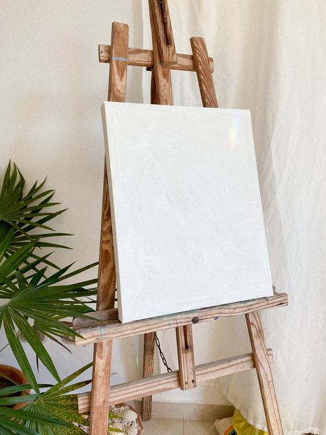 Blank Canvas Aesthetic, Mockup Idea, Painting Stand, Mockup Wall, Watercolor Fine Art, Canvas Aesthetic, Art Aesthetics, Sacred Feminine, Wallpaper Pictures