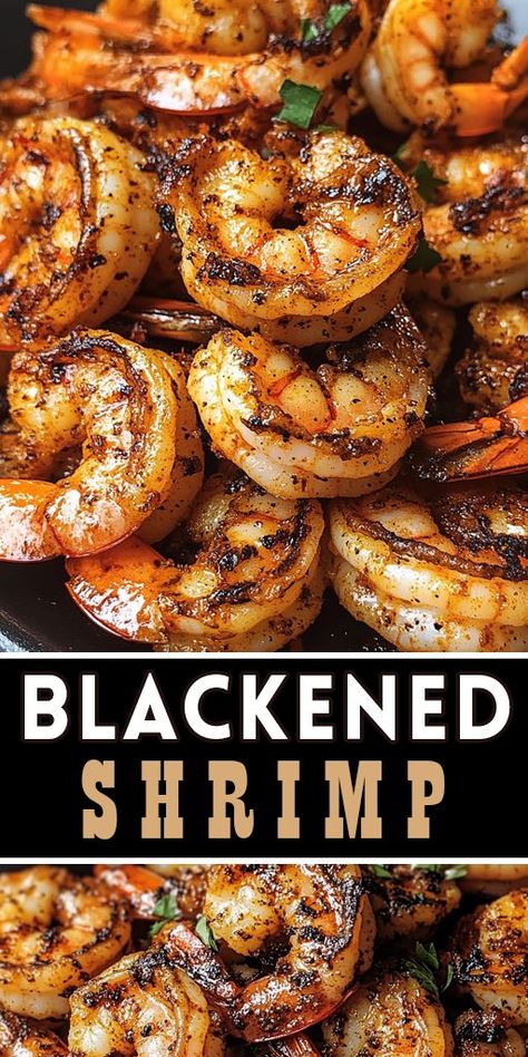 This Quick & Easy Blackened Shrimp recipe is bursting with bold spices and comes together in just 15 minutes! 🦐 Whether you're meal prepping, hosting a dinner party, or need a quick weeknight dinner, this shrimp dish is sure to impress. 🌶️ Pair with your favorite side for a complete meal! Save this Pin for later & share with friends! 👇 💬 What will you serve with your Blackened Shrimp? Let me know in the comments! #BlackenedShrimp #QuickDinner #SeafoodRecipes #HealthyMeals #ShrimpLovers Blackened Shrimp Recipes, Shrimp Bowl Recipe, Fried Shrimp Recipes Easy, Oven Shrimp Recipes, Cooking Raw Shrimp, Precooked Shrimp Recipes, Easy Grilled Shrimp Recipes, Fresh Shrimp Recipes, Quick Shrimp Recipes