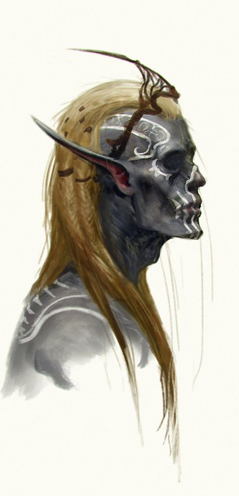 Elves Ideas, Heroic Fantasy, Art Tumblr, Fantasy Races, Dark Elf, Creature Concept, Fantasy Inspiration, Elder Scrolls, Cultura Pop