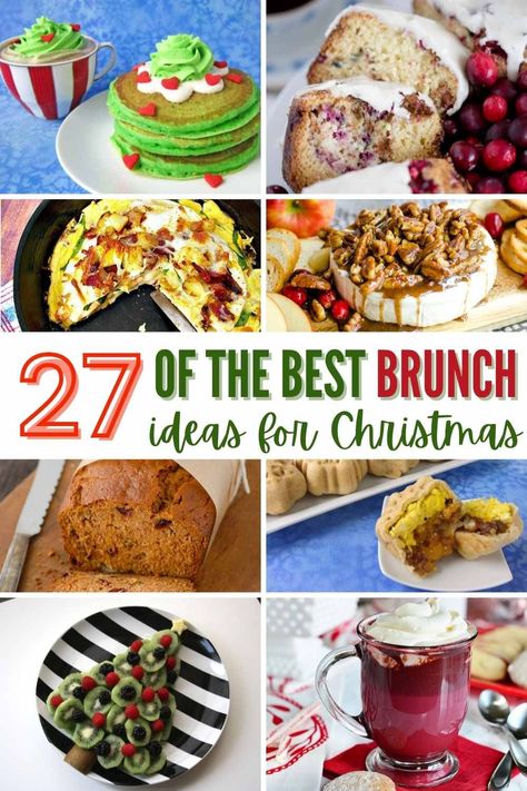 Needing Christmas brunch menu ideas? We've got Here are 30+ Christmas brunch recipes and ideas that are easy to make, festive, and delicious! Christmas Brunch Menu Ideas, Christmas Brunch Ideas, Brunch Menu Ideas, Christmas Brunch Menu, Christmas Brunch Recipes, Holiday Recipes Thanksgiving, Christmas Brunch, Easy Brunch, Best Food Ever