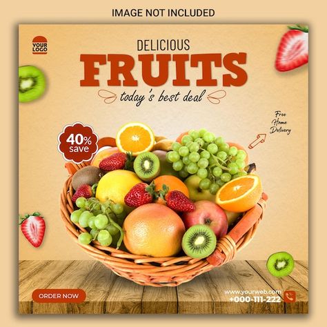 PSD delicious fruits social media post | Premium Psd #Freepik #psd #fruit-post #promotion-post #organic-banner #sale-post Fruit Shop Design Ideas, Fruit Banner, Winter Fruits, Winter Fruit, Winter Vegetables, Apple Fruit, House Architecture, Mixed Fruit, Delicious Fruit