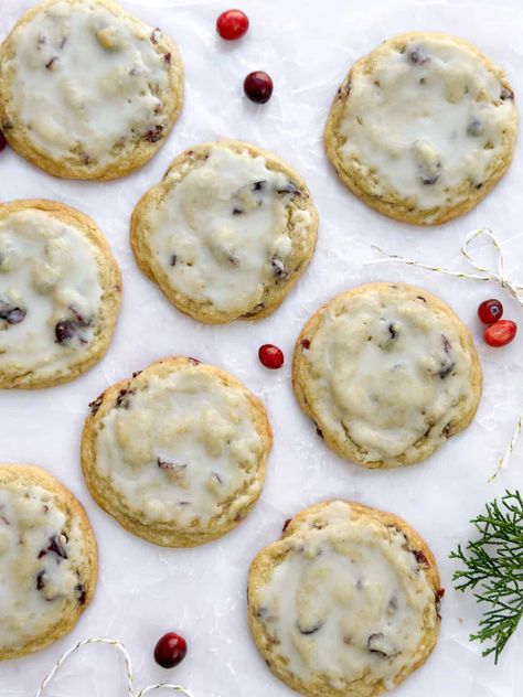 Lemon Cranberry Cookies - SALTED sweets Lemon Cranberry Cookies, Lemon Cranberry, Measuring Flour, Coconut Chocolate Chip Cookies, Cranberry Orange Muffins, Lemon Cookies Recipes, Biscoff Cookie Butter, Raspberry Cookies, Ginger Molasses Cookies