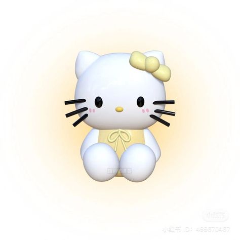 Light Yellow Icons, Yellow Png Icons, Yellow Homescreen, Yellow Hello Kitty, Yellow Widgets, Aesthetic Hello Kitty, Yellow Png, Carrd Png, Cat App