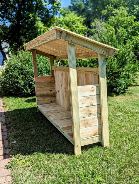 DIY Firewood Rack Plans - Etsy Diy Firewood Rack, Wood Shelter, Firewood Rack Plans, Firewood Stand, Repurposed Wood Projects, Firewood Storage Outdoor, Bbq Shed, Outdoor Firewood Rack, Eagle Project