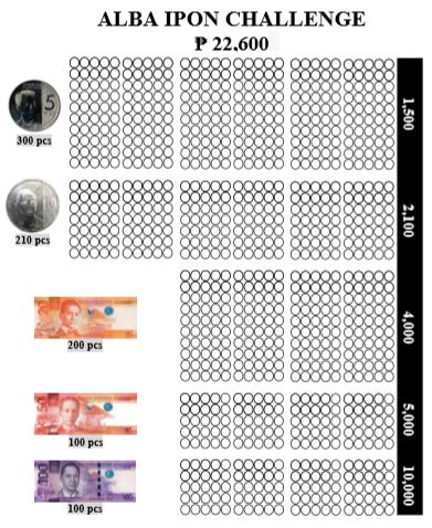 Ipon Challenge 2024, Peso Sense Ipon Challenge Printable, Ipon Challenge Printable Philippines, Ipon Challenge Printable For Students, Ipon Challenge For Students, Ipon Challenge Printable, Coin Challenge Saving, Alkansya Ipon Challenge, Ipon Challenge