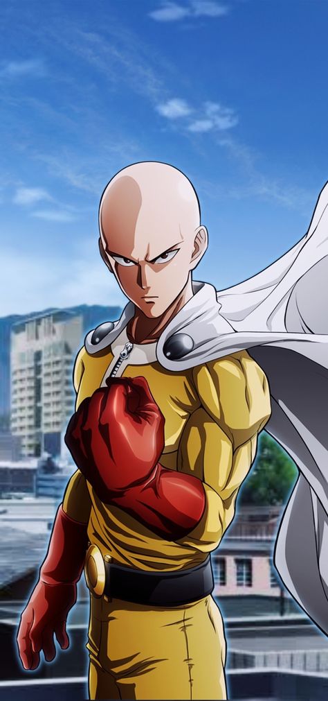 Saitama Wallpaper, Caped Baldy, Saitama One Punch, Saitama One Punch Man, Punch Man, One Punch, Saitama, One Punch Man, Anime Drawings