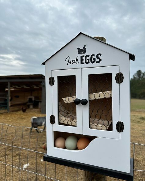 Egg Selling Stand Diy, Honey Stand, Egg House, Egg Stand, Market Stands, Chicken Garden, Cute Egg, Stand Ideas, Farm Fresh Eggs