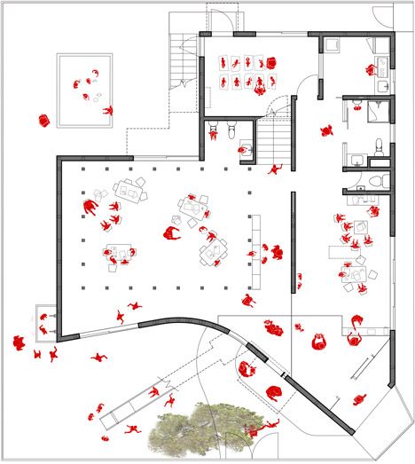 Clover House by MAD Japanese Architecture Exterior, Kindergarten Interior, Materials Board Interior Design, Mad Architects, Master Thesis, Kindergarten Design, Japanese Home, Plans Architecture, Architecture Concept Drawings