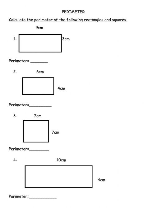 Rectangle Worksheet, Rectangle Formula, Perimeter Of Rectangle, 5th Grade Math Worksheets, Perimeter Worksheets, Regular Polygon, Area And Perimeter, Shapes Worksheets, New Template