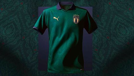 Italy have revealed their brand new green kit, a tribute to the Italian side from the 1950... Italy National Football Team, Puma Football, Football Fashion, Black Kit, Anniversary Shirt, National Football Teams, The New Wave, Football Outfits, Football Kits