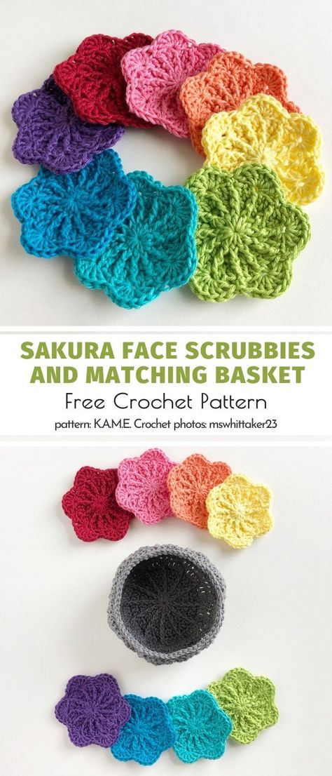 Scrubbies Crochet Pattern, Crochet Scrubbies, Face Scrubbies, Crochet Faces, Hand Crochet Baby Blanket, Crochet Dishcloths, Your Crochet, Crochet Applique, Crochet Patterns For Beginners