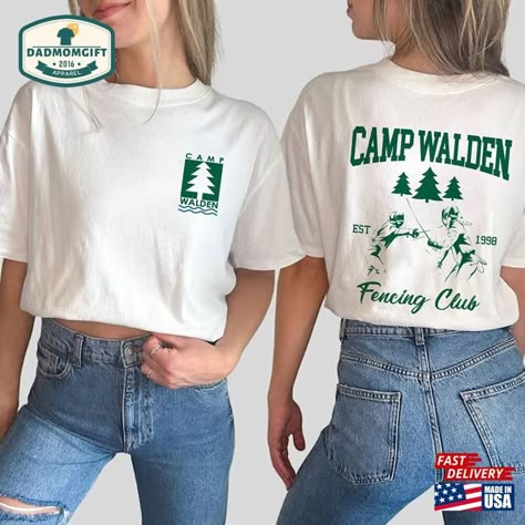 The Parent Trap Camp Walden Fencing Club Shirt Unisex T-Shirt Check more at https://dadmomgift.com/product/the-parent-trap-camp-walden-fencing-club-shirt-unisex-t-shirt/ Parent Trap Camp Walden, Camp Walden Bachelorette, The Parent Trap Camp, Camp Walden Parent Trap, Parent Trap Bachelorette Party, Parent Trap Bachelorette, Parent Trap Camp, Parent Trap Party, Camp Merch