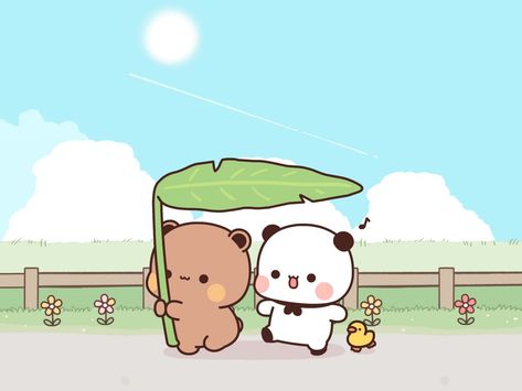 Bubu And Dudu Cute Wallpaper, Cutest Stickers, Peach Goma, Bubu And Dudu, Dudu Bubu, Laptop Wallpaper Desktop Wallpapers, Cute Desktop, Bubu Dudu, Cute Desktop Wallpaper