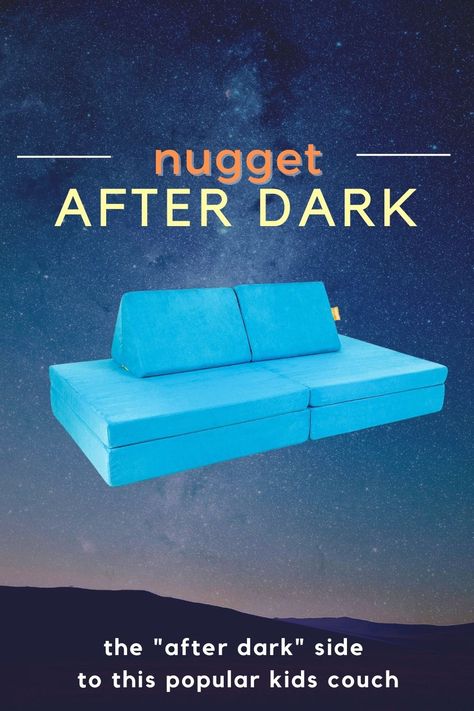 Nugget One Couch Builds, Nugget Couch Reading Corner, Nugget Couch For Adults, Nugget As A Couch, Nugget In Living Room, Cool Nugget Builds, One Nugget Builds With Couch, Playroom Ideas With Nugget Couch, The Nugget Couch Playroom