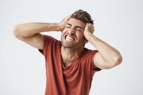 Pulling Hair Out, Angry Expression, Hair Covering, Muscular Man, Man Photography, Emotional Photography, Hair Cover, Hairstyle Look, Hair Shows