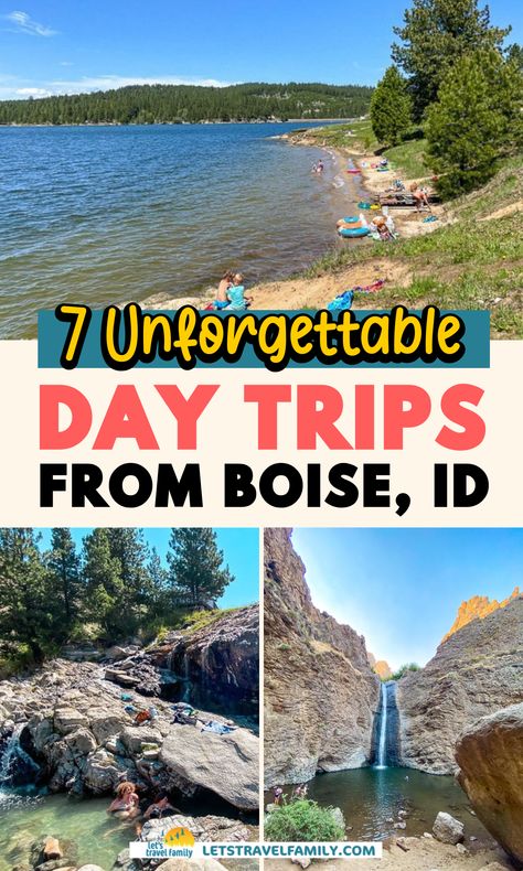 Discover the best day trips from Boise, Idaho for families and adventure lovers alike! From relaxing hot springs near Boise, Idaho to thrilling whitewater rafting in Idaho, there’s something for everyone. Pack up for a scenic drive and enjoy the best scenic drives near Boise, filled with gorgeous views and hidden gems. Perfect for your next weekend escape or family outing! Weekend Escape, Whitewater Rafting, Boise Idaho, Family Outing, Scenic Drive, Gorgeous View, Rafting, Hot Springs, Idaho