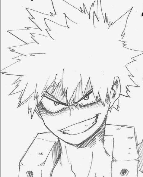 Mha Sketch, Bnha Official Art, Bnha Memes, Bakugou Manga, Katsuki Bakugo, Dream Anime, Katsuki Bakugou, Bakugou Katsuki, Drawing Templates