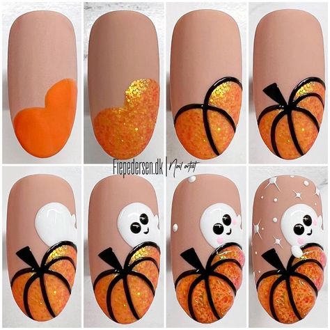 Ongles Gel Halloween, Halloween Nails Diy, Holloween Nails, Halloween Nails Easy, Nail Board, Cute Halloween Nails, Pumpkin Nails, Nail Art Designs Diy, Thanksgiving Nails