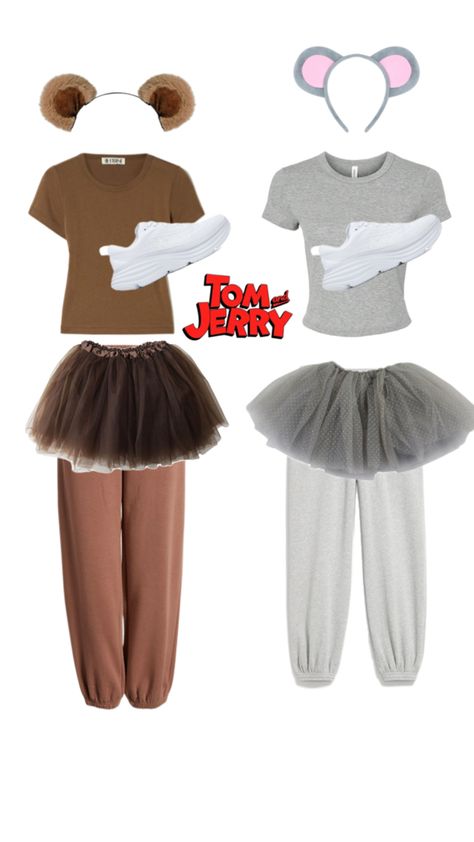 Tom n Jerry costume Tom And Jerry Halloween Costumes, Tom And Jerry Costume, Tom And Jerry Halloween, Tom N Jerry, Y2k Baddie Outfits, Tom Und Jerry, Spirit Week Outfits, Week Outfits, Y2k Baddie