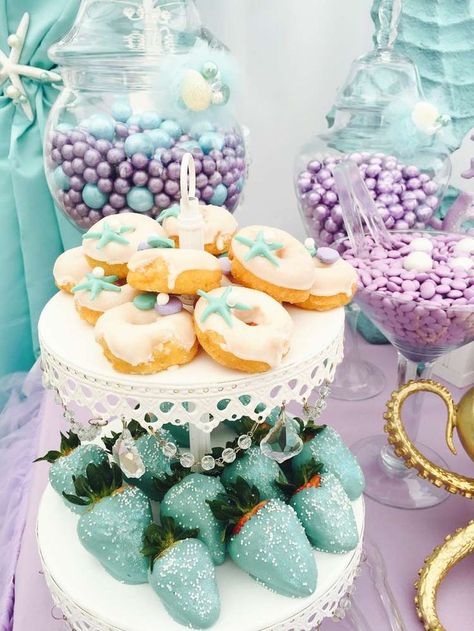 An Under the Sea Mermaid celebration is perfect for a summer birthday party! Mermaid Bridal Showers, Ariel Birthday Party, Ariel Birthday, Mermaid Party Decorations, Mermaid Theme Party, Sea Birthday Party, Mermaid Baby Showers, Mermaid Parties, Little Mermaid Birthday