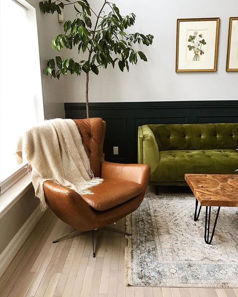 Pottery Barn on Instagram: “Our Wells Swivel Armchair is the perfect addition for your cozy corner 💛 Our most customizable favorite, it also comes in tufted…” Leather Swivel Chair Living Room, Leather Accent Chairs For Living Room, Leather Chair Office, Mid Century Modern Swivel Chair, Apartment Upgrades, University Office, Whiskey Room, Prospect House, Cocktail Lounge