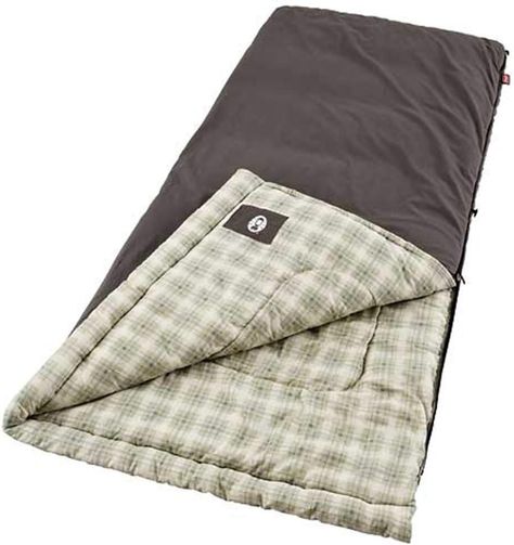 Cold-Weather Sleeping Bag, 10°F Camping Sleeping Bag for Adults, Comfortable & Warm Flannel Sleeping Bag for Camping and Outdoor Use, Fits Adults up to 6ft 7in Tall Camping Sleeping Bags, Compression Sacks, Coleman Camping, Bag For Camping, Camping Set Up, Cabin Tent, Cold Weather Camping, Camping Set, Sleeping Bags