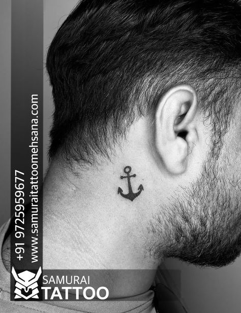 Men Neck Tattoo, Tattoo For Boys, Font Tato, Tattoo 2023, 7 Number, Idea Tattoo, Number Fonts, Anchor Tattoo, Tattoo Font