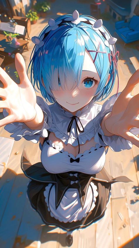 【Rem】 ⁀➷ Wallpaper ✪ Rem Wallpaper, Re Zero Wallpaper, Ram And Rem, Anime Vs Cartoon, Anime Artwork Wallpaper, Digital Art Anime, Anime Girlxgirl, Anime Wallpapers, Re Zero