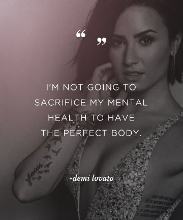 From Amy Schumer to Ronda Rousey, these bad b*tches are all about self-love Demi Lovato Quotes, Body Positive Quotes, Amy Schumer, My Mental Health, Body Acceptance, Positive Body Image, Body Confidence, Ideas Quotes, Visual Statements