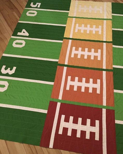 Football Love Quilt Pattern | Etsy Love Quilt Pattern, Baseball Quilt, Football Quilt, Wildlife Quilts, Cushion Sewing, Love Quilt, Quilted Cushion, Sports Quilts, Lap Quilt Patterns