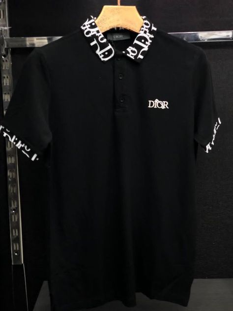 Dior Shirts Men, Sporty Outfits Men, Summer Swag Outfits, Streetwear Tshirt Design, Polo Shirt Outfits, Dior Shirt, Hype Clothing, Black Men Fashion Swag, Trendy Shirt Designs