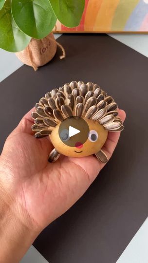 325K views · 6.1K reactions | Putting pumpkin seeds on a potato, then drawing a face and adding googly eyes to make a cute animal that looks like a whimsical creature! The pumpkin seeds can act as the nose, whiskers, or other features, while the drawn face adds personality. The googly eyes bring the character to life, giving it an amusing and playful expression. This fun and easy craft is perfect for kids and a great way to unleash creativity while using simple materials to create a delightful potato animal! | Paper Craft Ideas Animal Paper Craft, Pumpkin Seed Recipes, Playful Expression, Clay Crafts For Kids, Paper Craft Ideas, A Potato, Googly Eyes, Delicious Pumpkin, The Nose