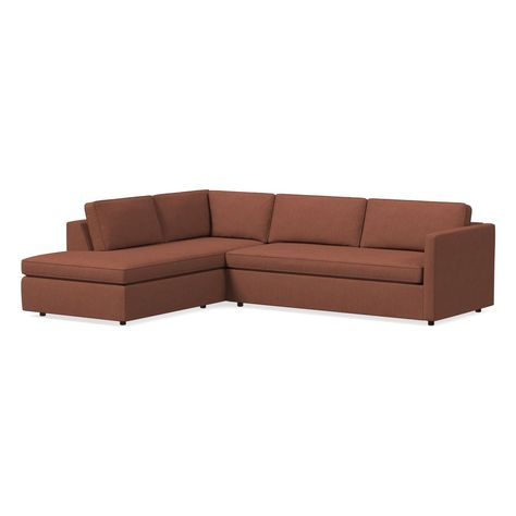 Harris 2-Piece Sleeper Sectional w/ Bumper Chaise (112") | West Elm Pottery Barn Tan Sectional, Wetzel 3-pc. Sectional Sofa, Sienna Chenille 3-pc. Sectional Sofa, Cambrie 124" 2 Piece Dual Chaise Sectional With Right Arm Facing Sofa Chaise, Haven 2-piece Bumper Chaise Sectional, Sleeper Sectional, Queen Size, Mattress, Sectional