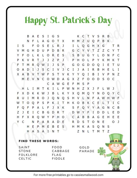 four leaf clover shaped St. Patricks word find for kids free printable pdf Word Find Free Printable, St Patrick's Day Word Search, St Patrick's Day Activities, Activity Sheets For Kids, English Worksheets For Kids, Work Activities, Word Find, Homeschool Activities, English Class